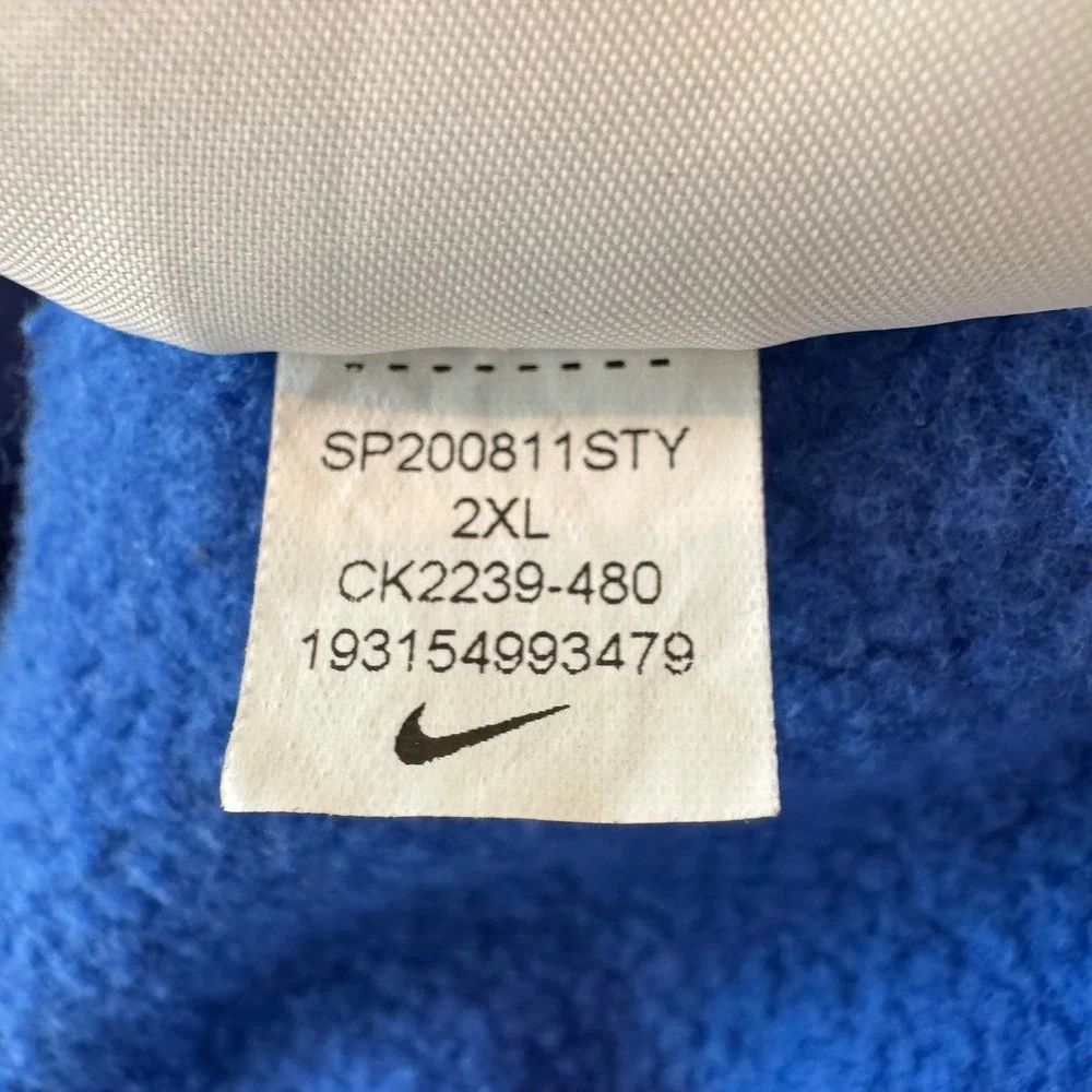 Nike Mens Crewneck Sweatshirt Blue Just Do It Graphic Print 80%‎ Cotton XXL #292